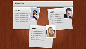 便签照片人物介绍PPT素材