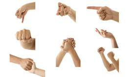 透明背景手势PPT图片(45张)