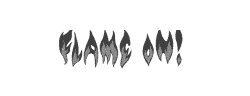 Flame on!字体