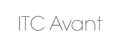ITC Avant Garde Std XLt字体