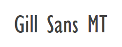 Gill Sans MT Condensed字体