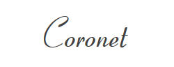 Coronet字体