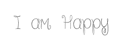 Because I am Happy字体