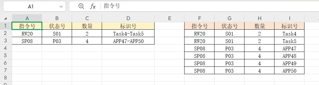 Excel实用技巧分享，字母数字变为一维表，这几步就够了